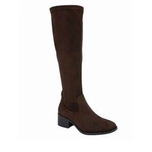 Kenneth Cole Women's Stanford Stretch Tall Boots Brown, Size 8.5 - New